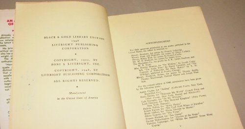 An Anthology of Irish verse: The Poetry of Irel... B000P7PFTO Book Cover