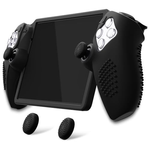 PlayVital Design for PS Portal Cover, Full Protection Silicone Protective Case with Thumb Grips, Enhanced Grip Comfort, Anti-Slip 3D Studded Design, Ideal Fit for PS Portal, Black by playvital - Used condition - CA$23.59