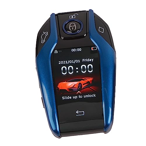 Image of Smart Key Fob, Keyless Entry Remote Auto Lock Unlock Wuth LCD , One Button Start, Door Lock, Window and Anti Lost Function Universal Key Fob for Car with The Start