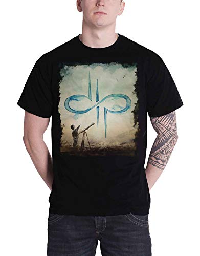 Photo de Devin Townsend T Shirt Project Bleu Sky Band Logo officiel Homme nouveau Noir