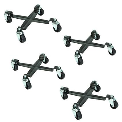 4 Drum Dolly 5 Gallon Bucket w Swivel Casters Heavy Duty Steel Frame