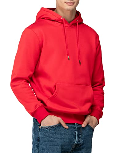 Felpa Uomo con Cappuccio | Autunnale - Invernale | No Logo | Cotone Premium | Basic - Sportiva - Casual | Senza Zip | Semplice Tinta Unita | Rivestimento Interno in Pile