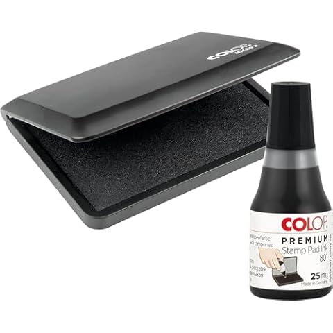 COLOP Black Ink Pad & Refill Pack Cover
