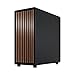Fractal Design North - Genuine Walnut Wood Front - Mesh Side Panels - Two 140mm Aspect PWM Fans Included - Type C USB - ATX Airflow Mid Tower PC Gaming Case,Charcoal Black