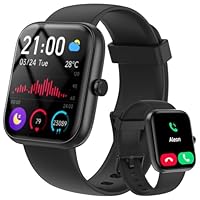 Smart Watch for Men Women with Bluetooth Call,Alexa Built-in Smartwatch,1.83"DIY Dial Fitness Watch with Sleep Heart Rate SpO2 Monitor,100+ Sport Mode,IP68 Waterproof Watch Compatible with Android iOS