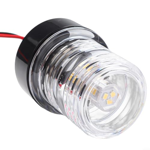ReachMall ABS Construction Navigation Light For 360 Degree LED Anchor Lamp for Boats, Waterproof for Yachts Under 39 4 Feet, 12V Compatible (A)