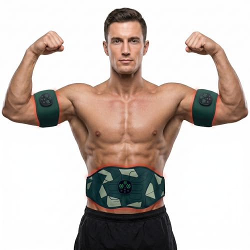 Abs Stimulator with Smart Timer Settings, Adjustable Modes & Intensity,