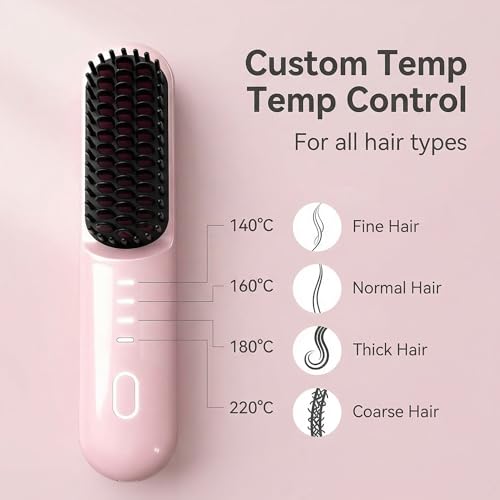 Cepillo alisador inalámbrico Go Brush Pro para cabello corto miniatura 7