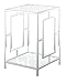 Convenience Concepts Town Square End Contemporary Modern Living Room Storage Shelf, Accent Side Table, Bedroom Nightstand, 15.75
