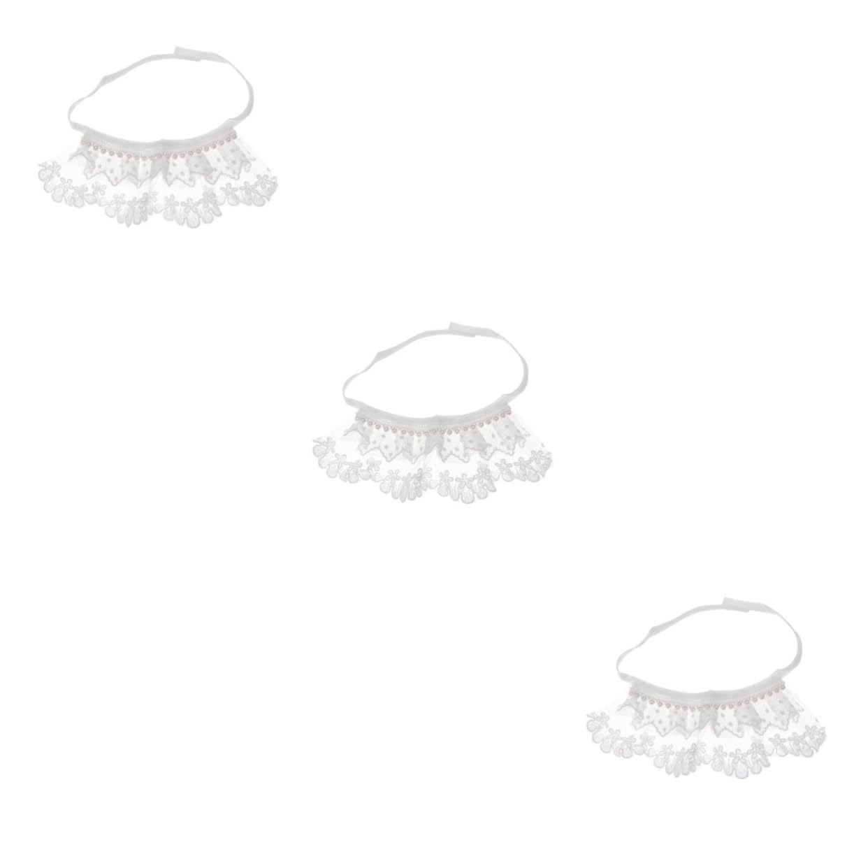 minkissy 3stücke Hundehalstuch Xs Weiß Verstellbares Bequemes Halstuch Für Haustiere Stilvolles Design Für Hunde Und Katzen Für Festlichkeiten Und Tägliches Tragen Aus Hochwertigem