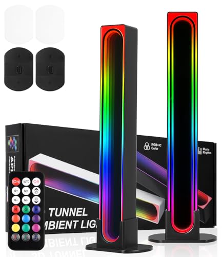 RGB Barra de Luz Smart,Luces LED para Juegos con 16 Millones Color Lámpara Gaming Sincronizada Música App Remoto Control Iluminación Ambiente Retroiluminación Decoración Interior