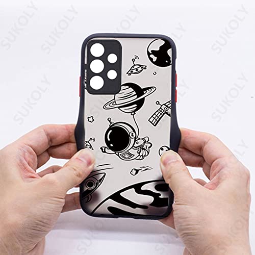 Coque Samsung Galaxy S23 finition acrylique premium au design astronaute - 6