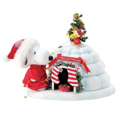 Figurine Peanuts Snoopy Igloo Department 56 Possible Dreams Multicolore 17,8 cm