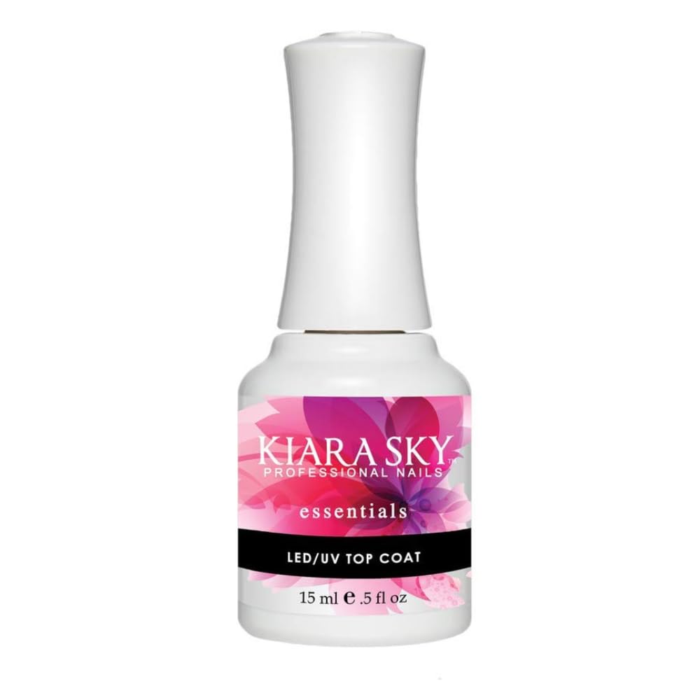 Kiara Sky Professional Nails LED UV Non Wipe Top Coat Gel for Acrylic Nails