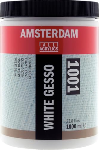 Amsterdam Gesso 1001 pot blanc 1000 ml sous-couche acrylique enduit universel