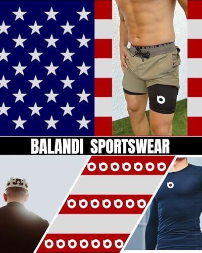 BALANDI Shorts de compressão pretos masculinos premium, Preto (pacote com 5), GG