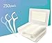 Produktbild YGSAT 250 Stück Einwegzahnseide Dental Floss Zahnpflege Interdental Flosser zur Entfernung von Plaque und Speiseresten - 5 Schachteln Zahnseide Sticks