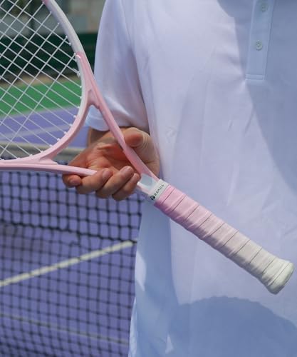 KUZAW 3 Pack Ultra Tacky Overgrip, Tennis Racket Grip Tape - Gradient Color Non-Slip Wrap for Tennis/Pickleball/Badminton/Golf/Baseball Bat, Sweat-Absorbing Cushion Universal Handle Tape (3X Pink) - Thumbnail 6
