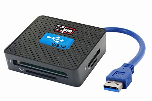 Vidpro Model# Cr-A3 6-Slot All-In-One High Speed Usb 3.0 Card Reader / Writer For Sd Cf Mmc Xd Ms #TOP1