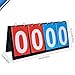 APORO 4 Digitals Scoreboard Score Keeper Score Flipper for Basketball Football Volleyball Tennis Sports