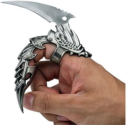 5.5" Iron Reaver Stainless Steel Blackened Silver Finger Claw (Original Version)
