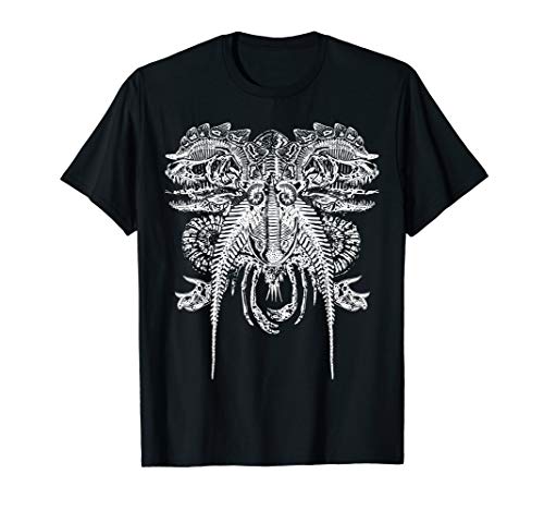 Fossil Rorschach Test Dinosaur Invertebrate Prehistoric T-Shirt