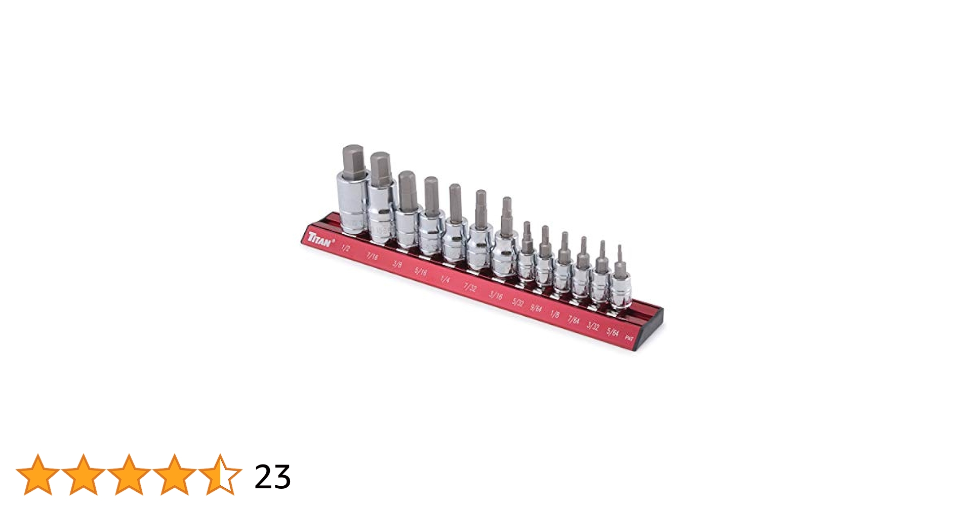 Amazon.co.jp: Titan 16123 13 pc Sae Hex Bit Set : DIY・工具