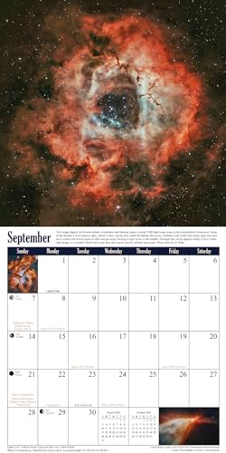 image for Collier Publishing LLC The Universe 2025 Astronomy Wall Calendar: Imag