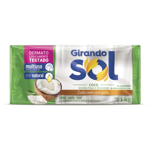 Girando Sol Sabão Em Barra Coco 1Kg