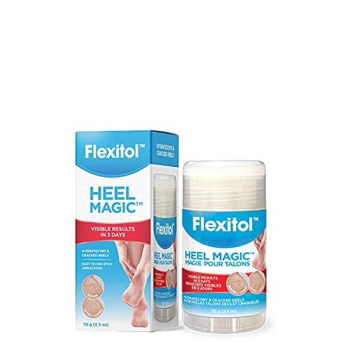 Flexitol Heel Magic – For Dry Skin or Rough Heels, Diabetic Friendly, Contains Shea Butter & Vitamin E – Protects and Softens Dry Heels, 70g