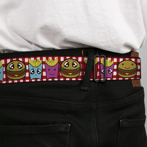 Cinturón de seguridad Buckle-Down de hamburguesas para pantalones XL largos 4