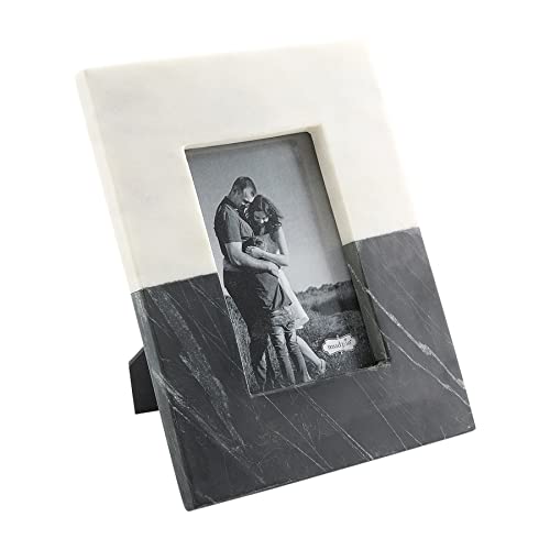 Mud Pie 46900478 Black And White Marble Frame cover