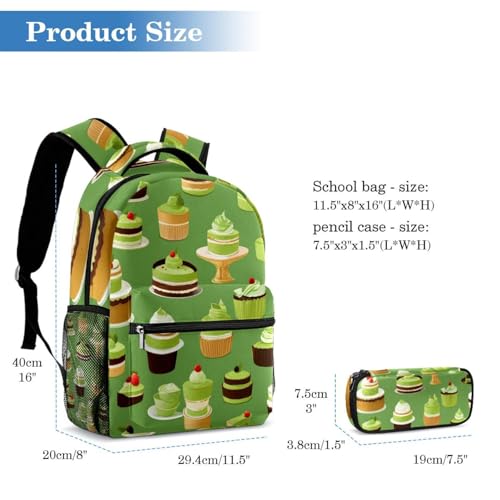 Cartables pour enfants avec grand compartiment de 40cm et trousse à crayons intégrée - 2