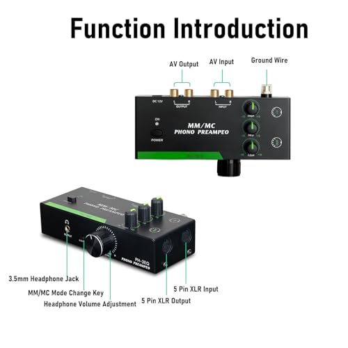 Préampli audio stéréo MM MC Annadue à connecteurs XLR anti-interférence - 6