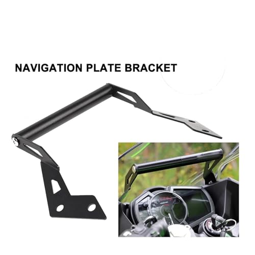 Support plaque navigation GPS moto accessoires guidon téléphone Ninja400 - 2