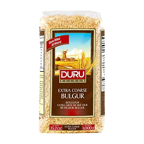 Duru Extra Coarse Bulgur, 35.2oz (1000g), Wheat Berries, 100% Natural and Certificated, High Fiber and Protein, Non-GMO, Great for Vegan Recipes, Better than Rice Cover