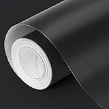 Donyang Black Wrapping Paper, 17inch x 33ft Solid Color Matte Metallic Wrapping Paper, Gift Wrapping Paper Roll for Birthday, Christmas, Wedding, Father's Day, Baby Shower, Graduation, Arts & Crafts