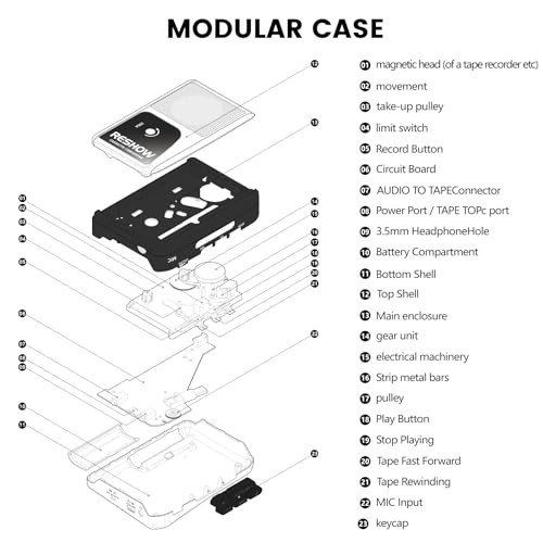 Reshow 235A Portable Walkman Cassette Tape Player With Built-In Speaker And Headphone Jack, Usb C Cassette To Mp3 Converter thumb #7