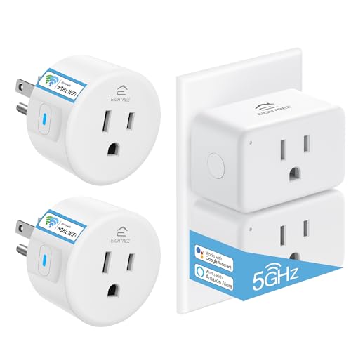 EIGHTREE Mini Smart Plug 𝟓𝐆𝐇𝐳 𝐖𝐢-𝐅𝐢 𝐂𝐨𝐦𝐩𝐚𝐭𝐢𝐛𝐥𝐞, Smart Plugs That