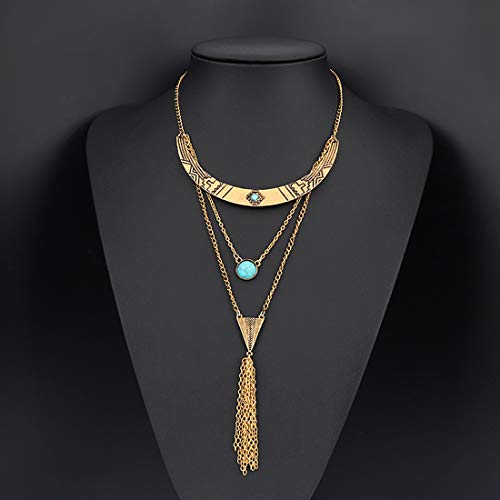Image of Yellow Chimes Gold-Plated Alloy Necklace for Women and Girls