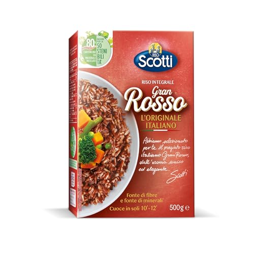 Riso Scotti - Gran Rosso Integrale 10' - Riso Integrale Rosso - 500 gr