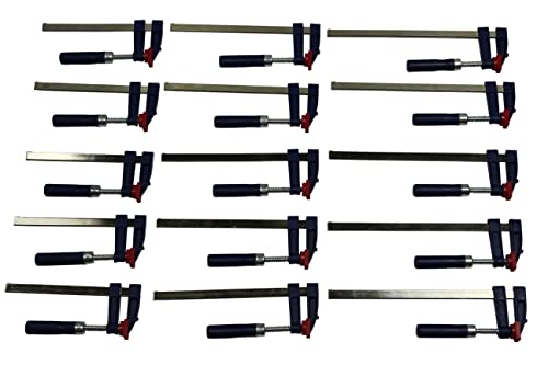 15 x Schraubzwinge Set 150x50 + 200x50 + 250x50 Zwinge Klemmzwinge Einhandzwinge Cover