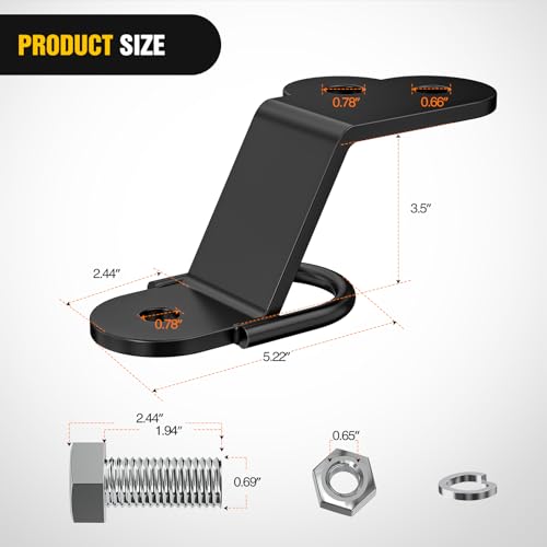 image for Nilight ATV/UTV Three-Way Hitch 3500lbs Three-Way Lawn Mover Adapter 3
