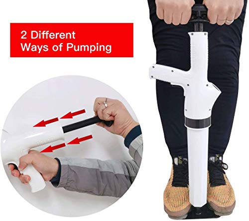 Desentupidor de canhão de vaso sanitário 9 em 1, êmbolo de pressão de ar pneumático, êmbolo de drena