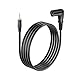 SinLoon 90 Grad Winkel 3Pin XLR auf 3.5mm vergoldetes Audiokabel | 2m/6.5FT professionelles symmetrisches Mikrofonkabel für Mischpult, Bühnenequipment (XLR-Male)