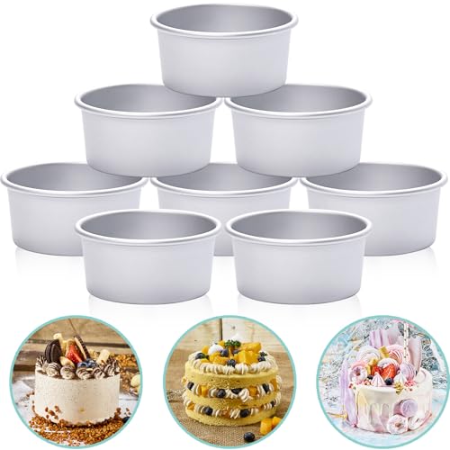 HomeMall 8-Piece Mini Cake Pan Set