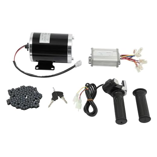 48V 1000W Brush Bicycle Conversion Kit, Brush Bike Cycling Motor Controller, High Speed Motor Set for Karts, Beach Bikes, Small Motorcycles