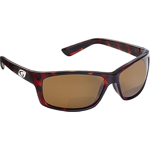 Guideline Eyegear Surface Fishing, Boating, Water Sports Polarized Bifocal Sunglasses with Freestone Brown Lens, Shiny Tortoise Frame(+1.50) Cover