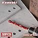 Keewaki Masonry Drill Bit Set - 10-Piece Hex Shank Set for Tile, Brick, Concrete & Stone - Includes 5/32