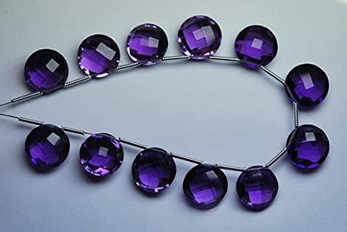 Améthyste violette quartz briolette 12mm perle facettée pour création de bijoux DIY - 4